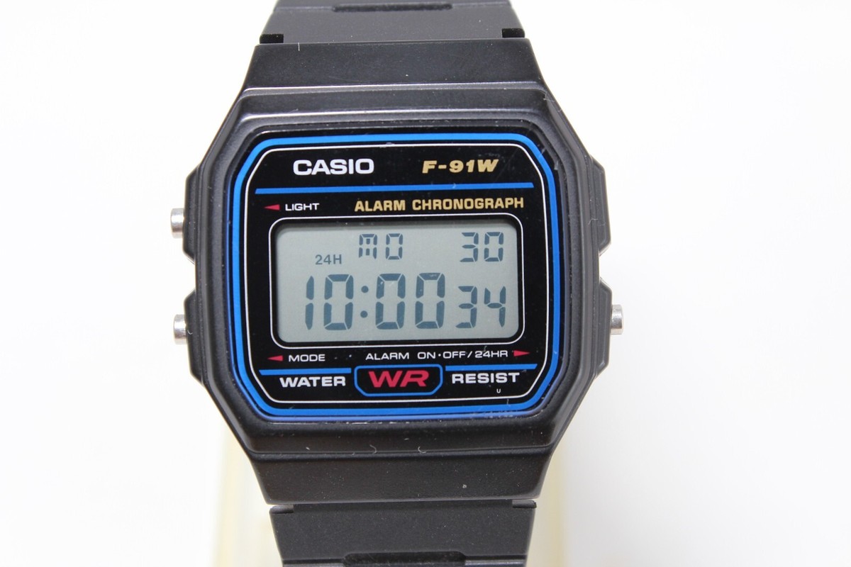 CASIO vintage F-91W digital watch square | eBay