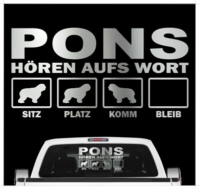 Warnschild Pon Polski Owczarek Nizinny – 20x14 Cm, Alu-Verbund, Für Tür Oder Garten