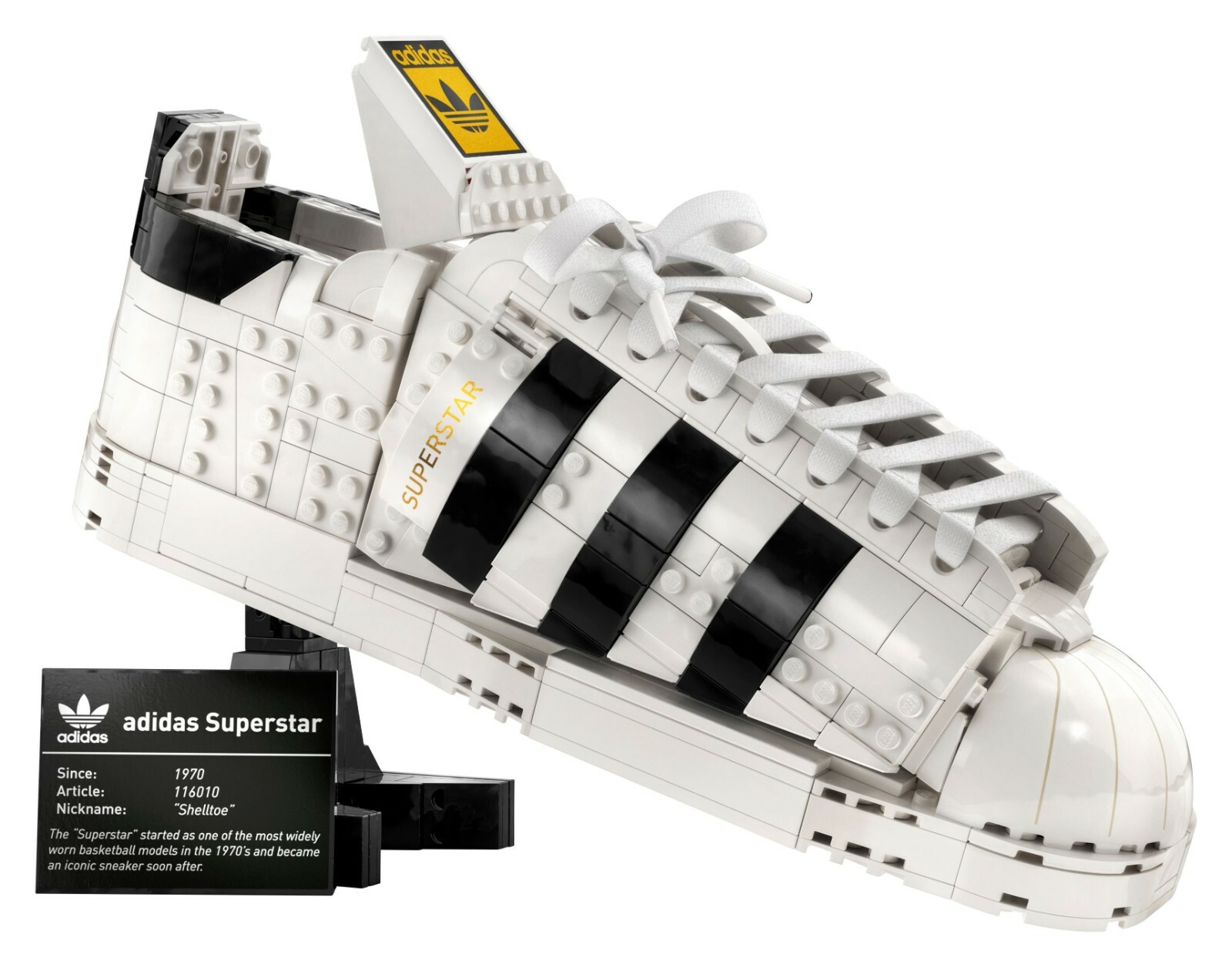 LEGO® 10282 adidas Originals Superstar I Icons Creator Sneaker Retro Sportschuh - Bild 5