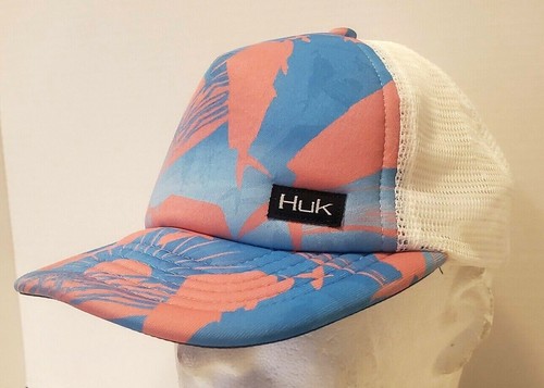 HUK Performance Herren Baseball Mütze Mesh Snapback Blau Pink