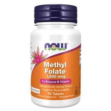 NOW FOODS Methyl Folate 1,000 mcg - 90 Tablets
