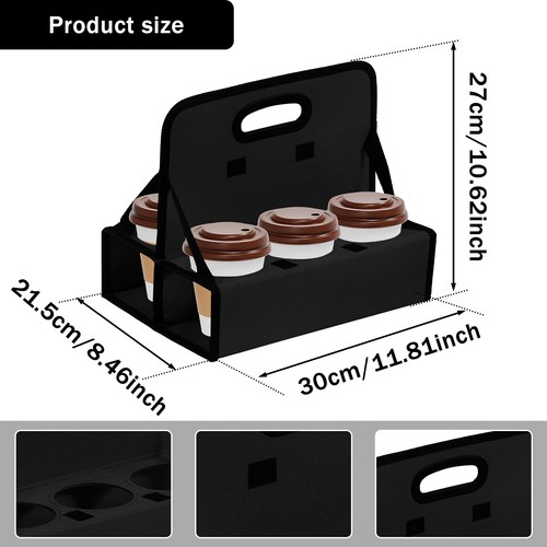 Soft Drinks Carrier Oxford Cloth Drink Delivery Carrier Reusable Drink Caddy ☣ - Picture 4 of 16