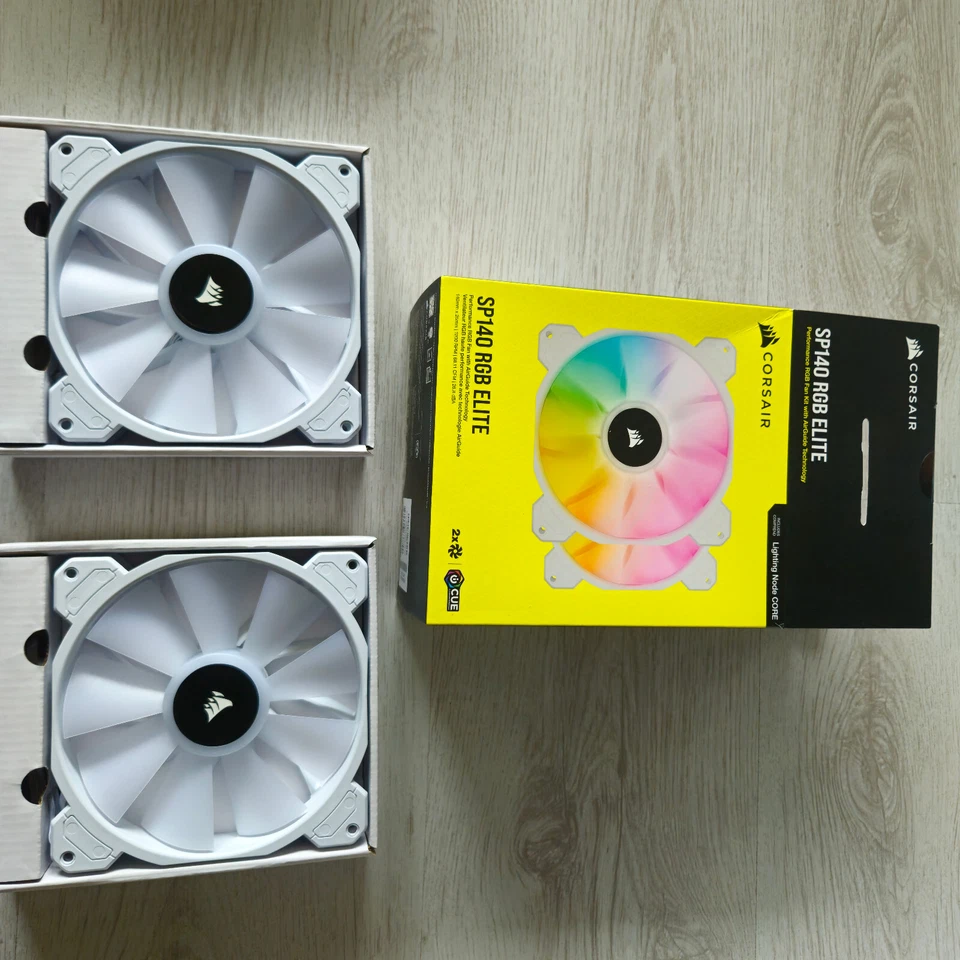 Corsair SP140 RGB ELITE Weiß  140mm-PWM Doppelpack - Bild 2 von 2