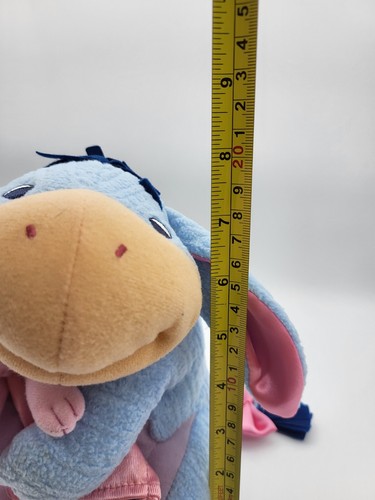 Fisher Price Blue Corduroy Eeyore Plush Stuffed Animal Disney Pink Bunny Rabbit - Picture 10 of 11