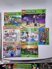 LEGO Minecraft Lot of 22 Instruction Manuals