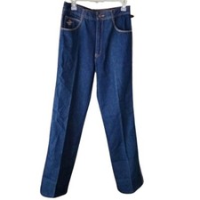 Vintage 70's Concord Globe Logo Jeans Aviation Inspired Denim Size 31"