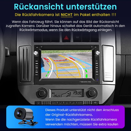 64GB DAB+ Android13.0 Autoradio Carplay Für VW Polo 9N Golf 4 Passat B5 GPS Navi - Bild 8 von 13