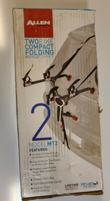 Allen Sports MT2 Black Red Ultra Compact Folding Bike Trunk Mount Rack  Carrier