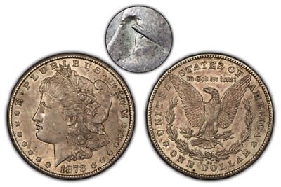 1878-CC $1 Morgan Silver Dollar - VAM-20 Line in Eye R-5 - AU