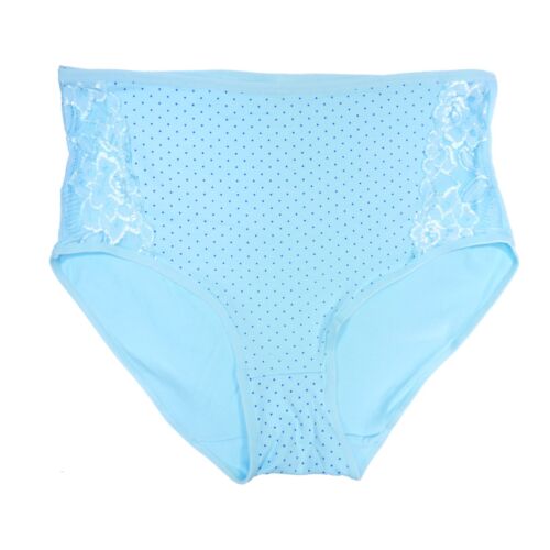 4x Damen Höschen Baumwolle Slip Dessous Spitze gepunktet Übergröße UK 8-18 5802 - Bild 8 von 8