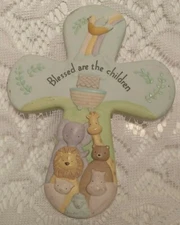Amscan Inc Blessed Are The Children Wall Plaque Noah's Ark Rainbow tblko1