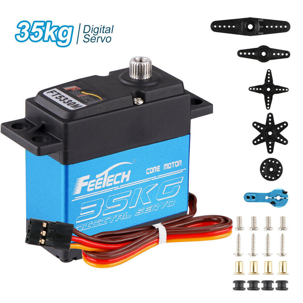 Servomoteur RC 35kg étanche – Pour Voitures 1/10, Robots, Bateaux | Digital Haute Vitesse Métal - 7
