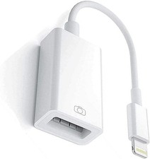 Image of Lightning to USB Camera Adapter, [Apple Mfi Certified] USB 3.0 OTG Adapter Cable