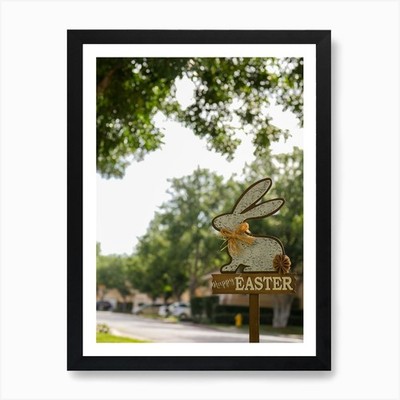 Osterhase 46 Kunstdruck gerahmt Wandbild Poster Leinwanddruck Bild