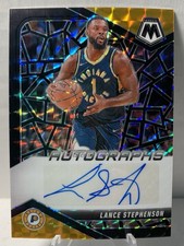 2024-25 Mosaic LANCE STEPHENSON Black Gold  Choice Prizm Auto /8 #AMLSC Pacers