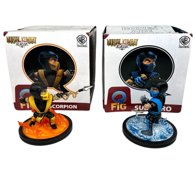 Quantum Mechanix Mortal Kombat Scorpion & Sub-Zero Q-Fig | eBay