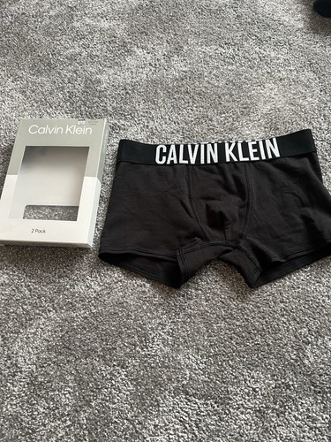 Schwarze Calvin Klein Boxershorts Unterwäsche für Jungen neu 8-10 Jahre
