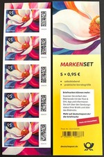 DEUTSCHLAND 2026 NEU 5ER-SET BLUMENGRU&szlig; 0,95&euro; FB 158 MARKENSET GL&Auml;NZEND Mi. 3953