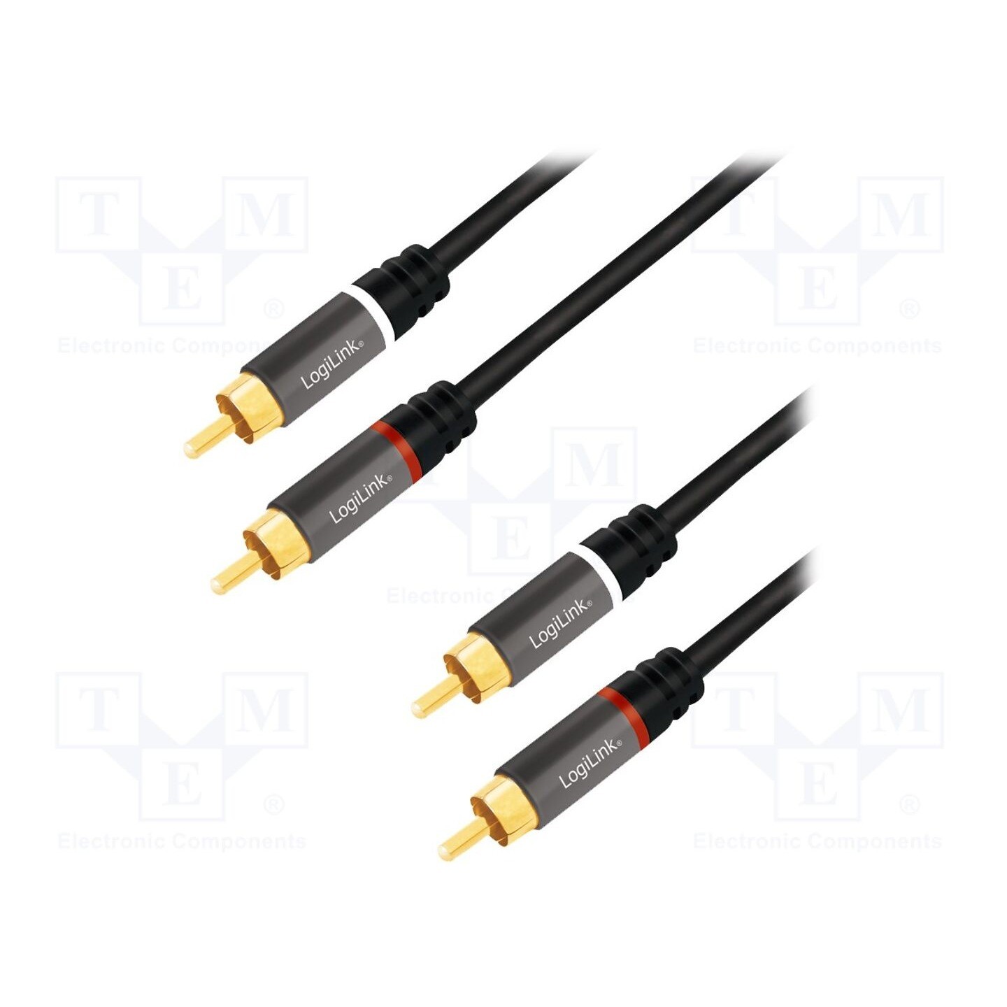 Logilink Nero Ca1208 Rca Audio Cavo 7.5 M Schermato, Codifica A Colori - Immagine 2