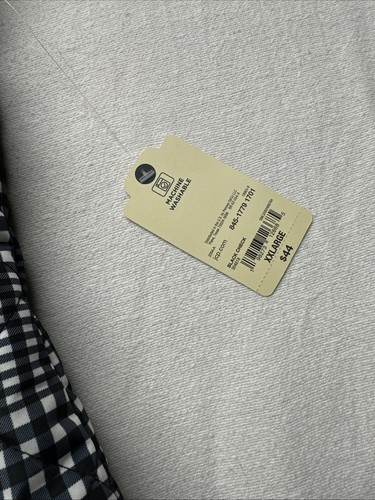 St Johns Bay Quilted Vest SZ XXL Black/white Stripes Zip Closure Brass Snaps NWT - Picture 5 of 14
