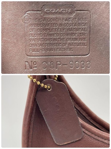 Borsa a tracolla vintage Coach 9033 Ergo pelle marrone vintage USA Costa Rica - Foto 8 di 9