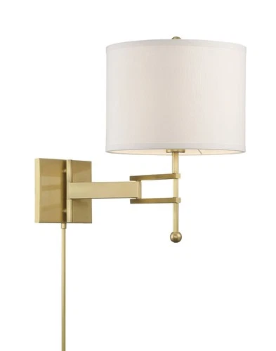 Crystorama Marshall 18" High Aged Brass Wall Sconce - Picture 3 of 8