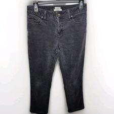 L.L.Bean Classic Fit Lined Denim Pants Women's 4 Regular Grey Soft Warm