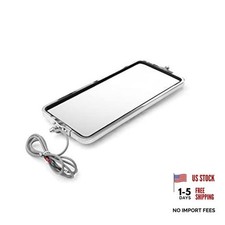 Yuanone Chrome Door Mirror Stainless Side Mirror Fit Peterbilt