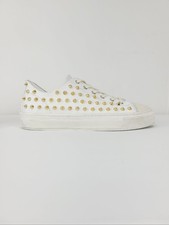 Gienchi White Gold Studded Sneakers 41 42189798