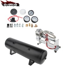 For Train Horn Air Tank Compressor Onboard System Kit 12v 3 Gal 200 Psi