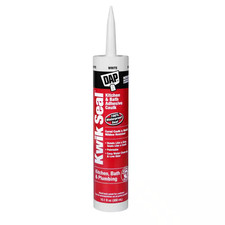 Kwik Seal 10.1 Oz. White Kitchen and Bath Adhesive Caulk