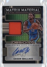 2024-25 Panini Obsidian Matrix Material Auto /99 Cason Wallace #MM-CWO Auto 2a5
