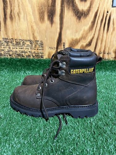 Caterpillar Men’s Workboots Size 6 Brown Boots F2892-18 EH Waterproof EUC - Picture 5 of 7