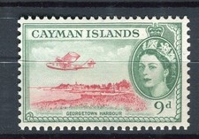 CAYMAN ISLANDS; 1953 early QEII Pictorial issue fine MINT MNH Unmounted 9d. 