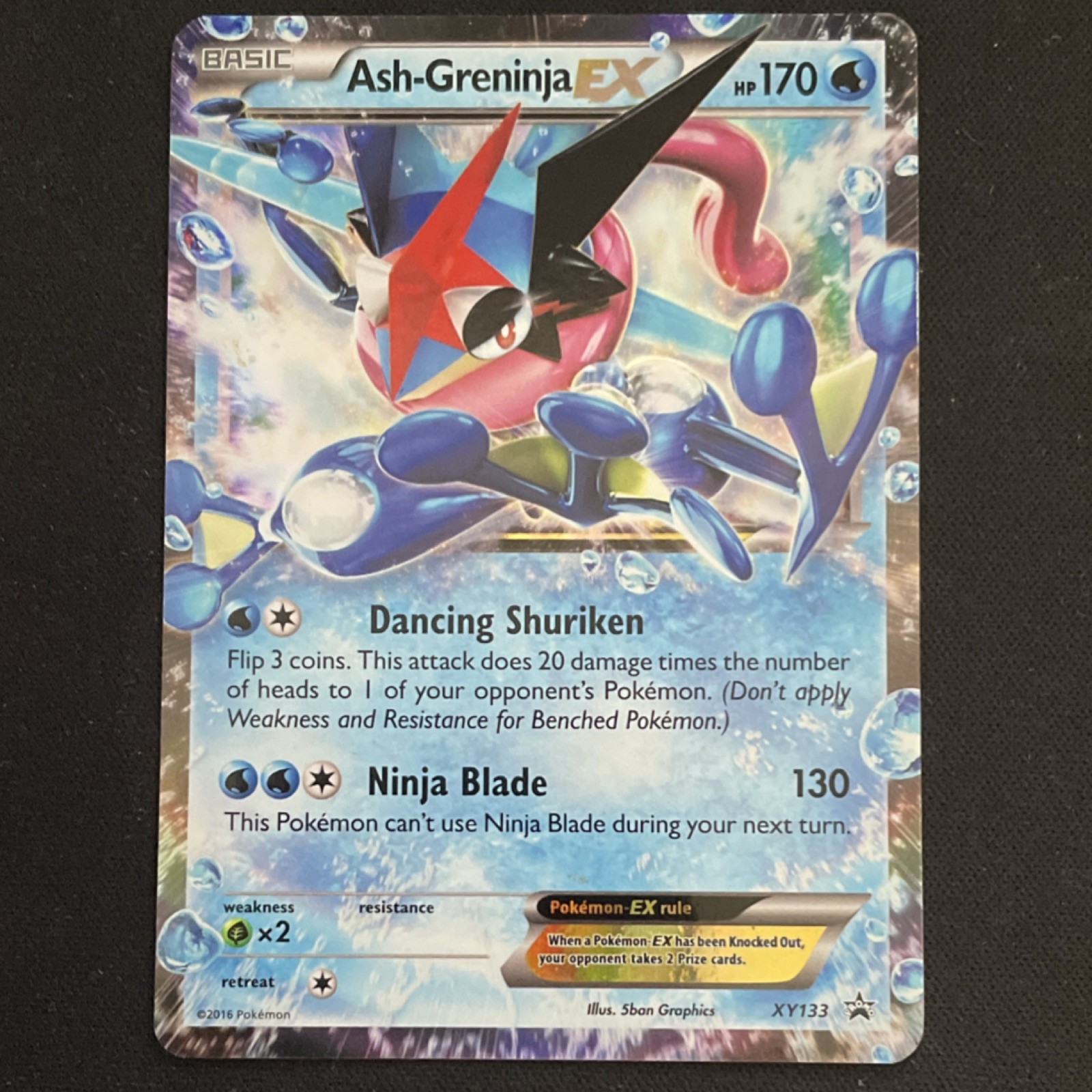 Ash-Greninja EX XY133 Black Star Promo