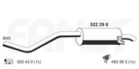 EndschalldäMpfer NachschalldäMpfer Ernst 522298 FüR Renault Modus FP0C FP0K FP0P