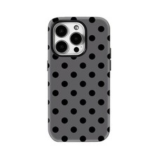 Black Polka Dots Case for Apple iPhone 17 16 15 14 13 12 11 Pro Max Plus Air