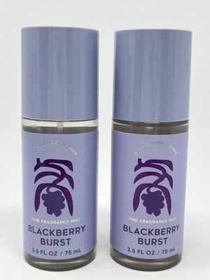 Set 2 Bath & Body Works BLACKBERRY BURST Fine Fragrance Mist 2.5 oz Travel NEW