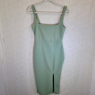 NWT Nasty Gal Dress Womens 8 Sage Squarin to Go Midi Formal Square Neckline Sexy | eBay NWT Nasty Gal Dress Womens 8 Sage Squarin to Go Midi Formal Square Neckline Sexy | eBay
