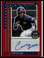 2026 Panini USA Stars and Stripes #NTS-CG Cooper Gear Red Prizm AUTO /99