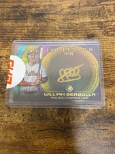 2022 Bowman Inception Gold Rainbow Auto William Bergolla /25 Gold Signings