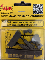 CMK F35284 - 1:35 Wwii US Army Soldier With Bazooka M1A2 - Anzio 1944 - (1 Fig)