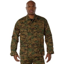 8690-XL Rothco Military Combat Camouflage BDU Tactical Cargo Shirt Uniform