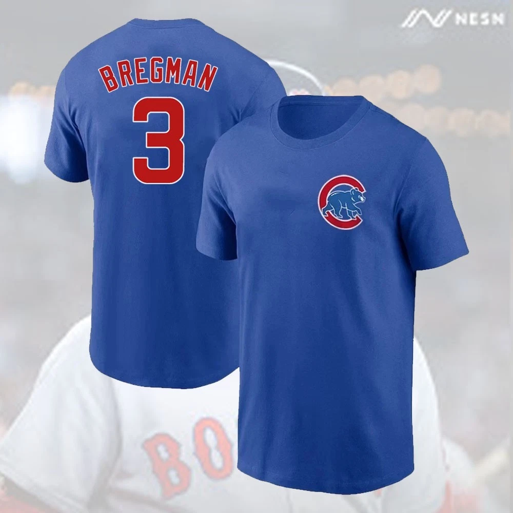 Alex Bregman #3 Chicago Cubs Player Name & Number Fan Gift