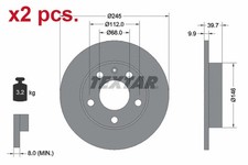 X2 PCS REAR BRAKE DISC ROTOS X2 PCS SET 92106203 TEXTAR I