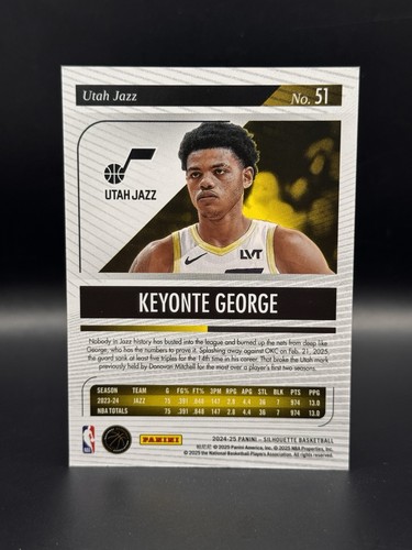 KEYONTE GEORGE - 2024-25 Silhouette Basketball #51 - Picture 2 of 2