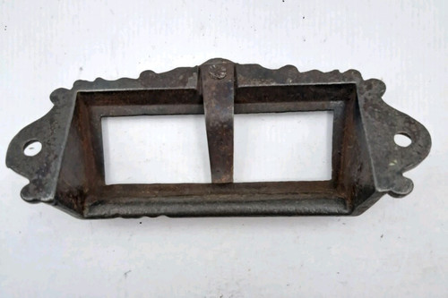 Antique/Vintage Bin Pull Apothecary Drawer Pull Handle Cast Iron Hardware - Picture 6 of 8