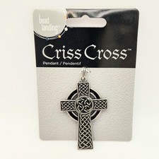 Bead Landing Criss Cross Antique Silver/Ename...
