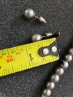 Vintage Silver Tone Choker Necklace Bracelet & Earrings Silver Ball Beaded Set — photo 5
