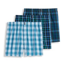 Men's Jockey Underwear 3-Pack Classics Full Cut 5" Woven Boxer
